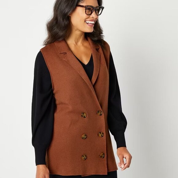 Abott Elementary Sleeveless Vest - Sienna Brown - XL - New with Tags - Picture 2 of 2